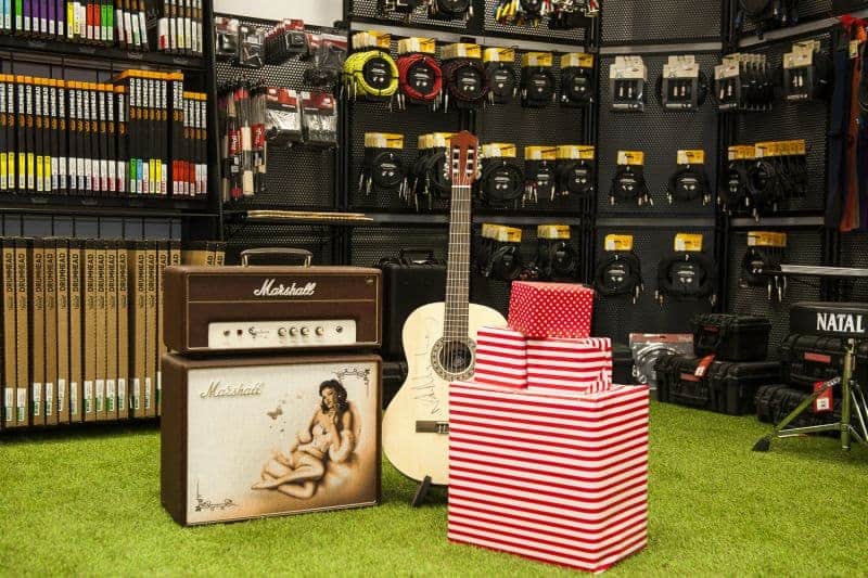 Band storage on site pro shop for touring artists storing equipment in North London